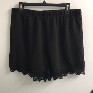 Black Lacey Shorts